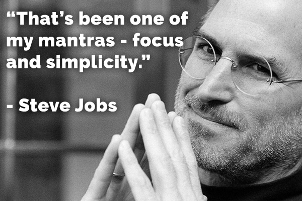 incentive to-dos in 2020, keep it simple with Steve Jobs Mantra